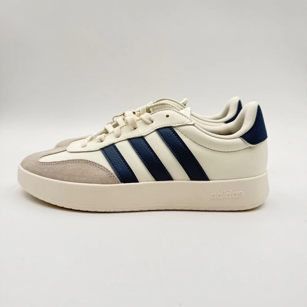 Adidas Men's Size 10 Barreda Shoes Sneakers Off White Preloved Ink Gray JR1318